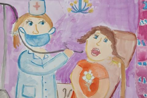 рисунок Кати Моховой (7 лет), г. Ангарск. Призер конкурса