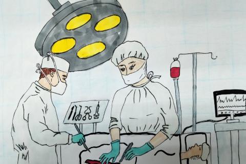 рисунок Никиты Баженова (10 лет), г. Тайшет. Призер конкурса